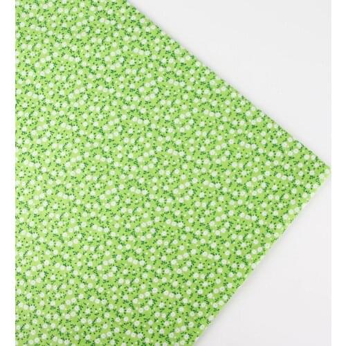 158cm x half meter green floral print Cotton Fabric Patchwork For Sewing Scrapbook Cloth Tissue For Quilt Needlework Pattern