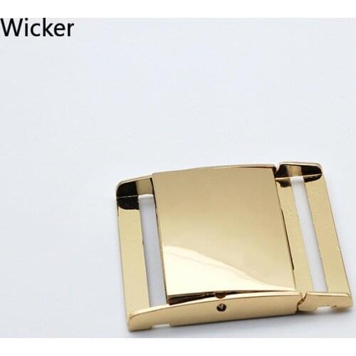 30/48 Mm Rectangle Belt Insert Fastener Buckles for Women Down Jacket Metal Metal Clip Buckles for Leather Work Backpack