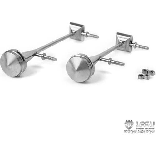 1 Pair LESU Metal Whistle Horn A for RC 1/14 TAMIYA Tractor Truck Scania Actros Benz MAN Car Model