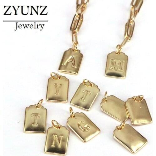 5PCS, Gold color letters charms chain necklace for women high quality jewelry