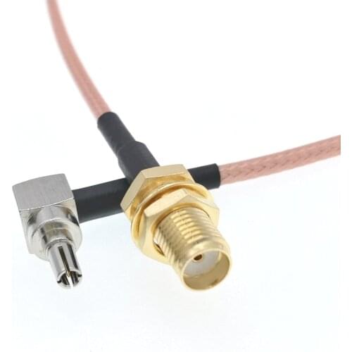 50pcs SMA Female Jack To CRC9 Male For Huawei 3G 4G Modem RG316 Cable 20CM