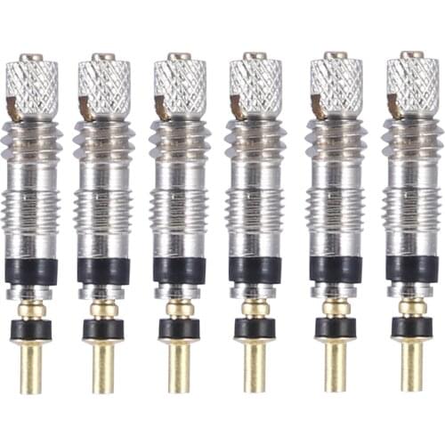 6pcs Silver Bicycle Valve Core Stem Presta Style Tyre Valve Core For Tubeless Road Bike MTB Bike Fren for Bicycle MTB/Road Bike