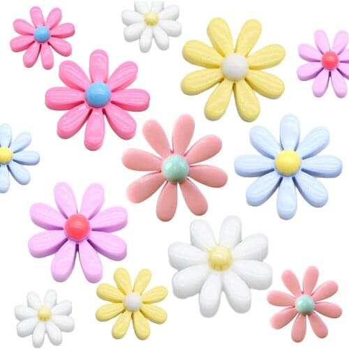 David accessories 10 pcs 3D Resin Flower Craft Supplies Arts for Bow Maker Flatback Crafts Bow-knot,10Yc10927