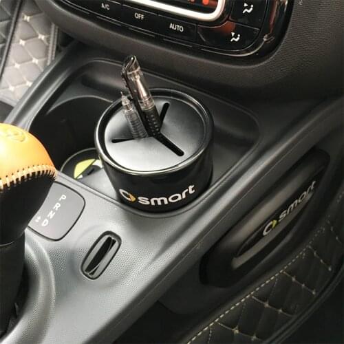 Auto Car Garbage Can Car Trash Can For Mercedes Smart Fortwo Forfour 451 453 450 452 454 Accessories Auto Organizer Storage Box