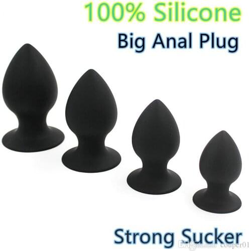 Black Color 7/6/5/4cm Diameter Super Big Size Silicone Anal Plug Sex Toys for Men Woman Gay Huge Large Butt Plug Anal Sex Toy