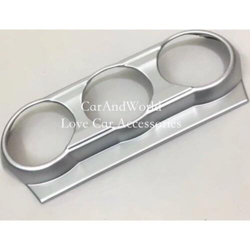 For 2017 2018 Mazda CX-3 CX3 Air Conditioning AC Switch Button Cover Trims ABS Chrome Stickers CX 3 Car styling Accessories