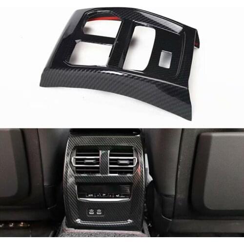 For BMW 3 Series 2020 2021 Car Rear Armrest Air Outlet Vent Frame Trim ABS Auto Styling Moldings