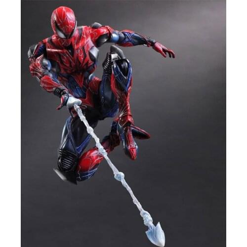 28cm Disney Anime Marvel Avengers PA Spiderman Action Figure Model Toys Posture Decoration Collection Figurine Gifts for Kids