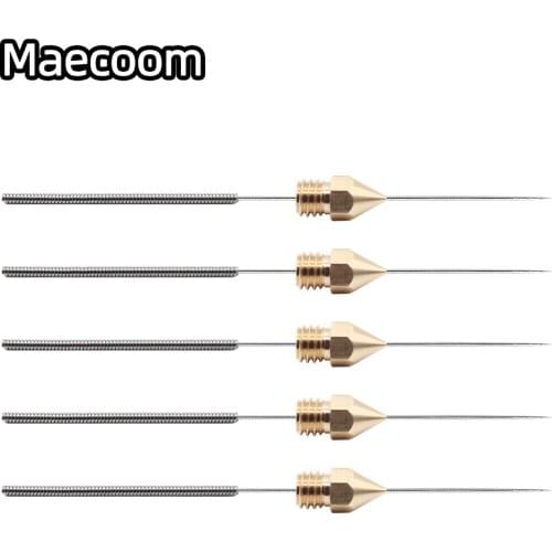 5/10PCS Nozzle Cleaning Needle Special Drill Cleaner Stainless Steel For MK8 V6 nozzle Through Holes 0.2-1.0mm 3D printer parts