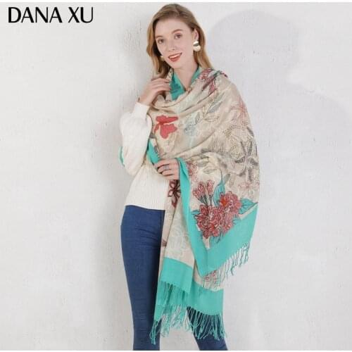 Fashion Winter Scarf For Women Scarf Cashmere Warm Plaid Pashmina Scarf Luxury Brand Blanket Wraps Female Scarves And Shawls