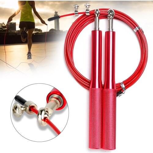 New Jump Rope Tangle-Free Rapid Speed Jumping Rope Cable Ball Bearings Steel Skipping Rope Gym Fitness Exercise Skipping Rope