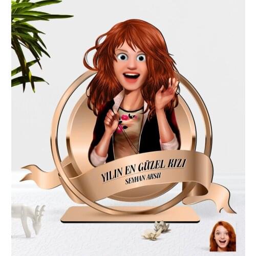 Personalized Women 'S Animation Caricature OF 3D Wooden Trinket Plaket-20 Reliable Quality Cost Effective Gift Home decoration