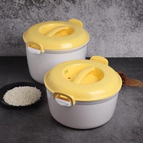 Portable Microwave Oven Rice Cooker Multifunctional Steamer Insulation Lunch Box Steaming Utensils for Microwave