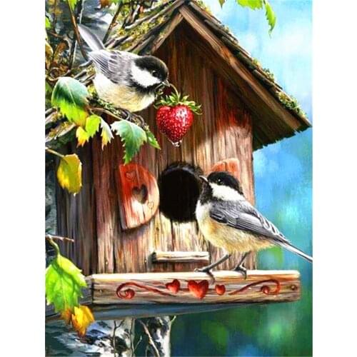 Animal Bird DIY 11CT Cross Stitch Embroidery Kits Needlework Craft Set Cotton Thread Printed Canvas Home Decoration Design