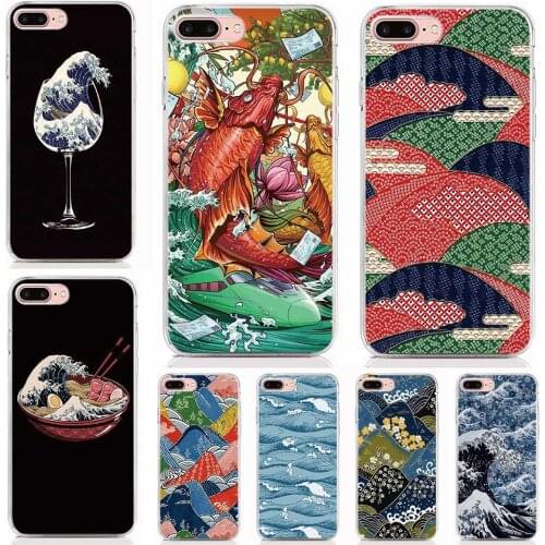 For Samsung Galaxy A10E A20E A10 A30 A40 A50 A60 A70 A80 A90 Silicone Case Print Japanese Art Cover Coque Shell Phone Cases