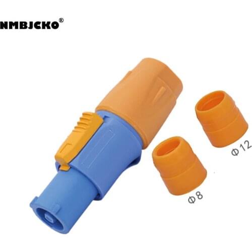 High quality 2pcs / lot PowerCON Type A NAC3FCA Chassis Plug Panel Adapter