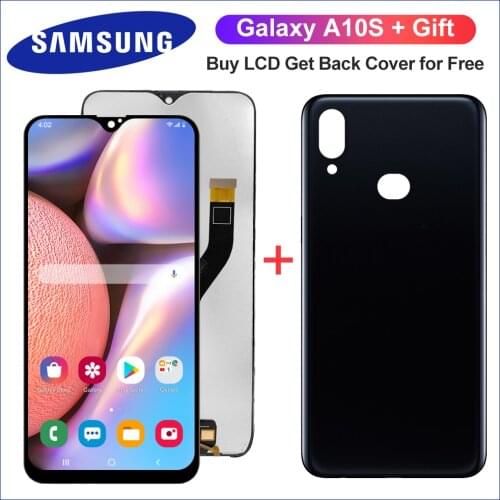 6.0'' Original LCD For Samsung Galaxy A10s A107 A107F SM-A107F LCD Display Screen replacement Digitizer Assembly+Back Cover