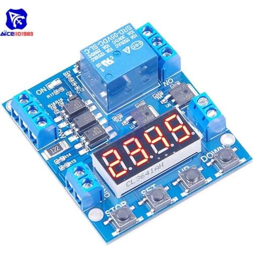 1 Channel Delay Relay Module Power Off Trigger Voltage Upper Lower Limit Detection Cycle Timing Counting Control for Arduino