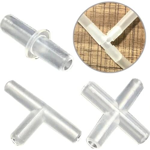 4mm Aquarium Air Tube Connector 2/3/4 Ways Fish Tank Air Pump Line Tubing joints Pipe Connectors Aquarium Air Pump Accessories