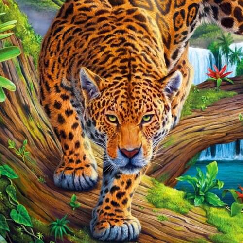 Evershine DIY 5D Diamond Embroidery Leopard Full Square Round Drill Diamond Painting Animal Cross Stitch Sale Handmade Hobby