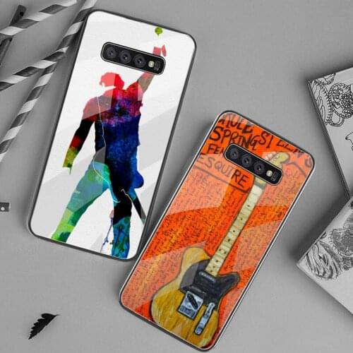 Bruce Springsteen The Boss Phone Case Tempered Glass For Samsung S20 Plus S7 S8 S9 S10 Plus Note 8 9 10 Plus