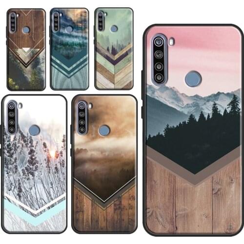 Forest Geometry Wood Nature Case For Xiaomi Redmi Note 9 Pro 7 8T 9S Note 8 Pro Funda For Redmi 9 9C 9A 8A Cover