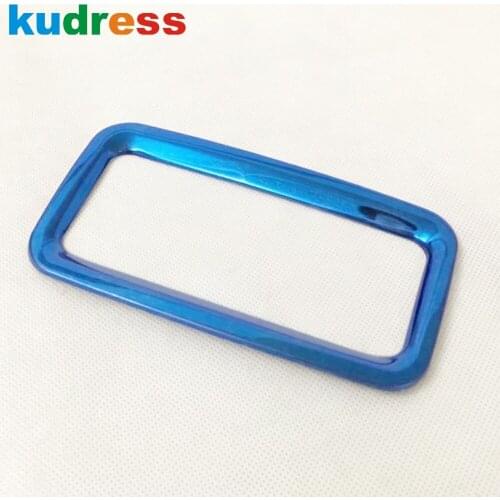 For MG Zs SUV 2017 2018 Stainless Steel Rear Seat Air Condition Vent Cover Trim AC Outelet Frame Trim Car Interior Accessories