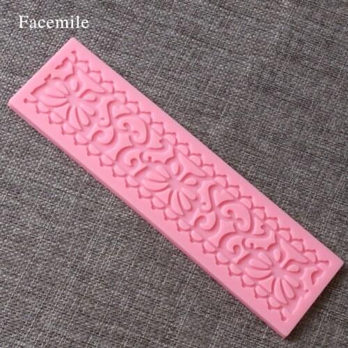 Facemile Brand Baking Tools Icing Fondant Lace Mold Gum Paste Modelling Cake Lace Mat Silicone Molds Decoration 04092 Gift