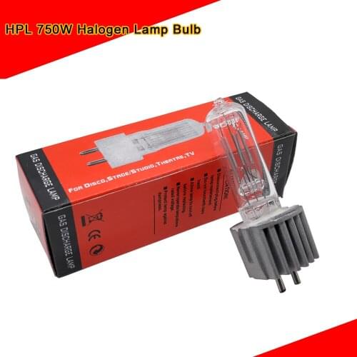 HPL 750W Stage Scan Lamp Bulb G9.5 750W Moving Head Light Lamps HPL 750 Watt Professional Scanner Lights Halogen Lamp Bulb Dj