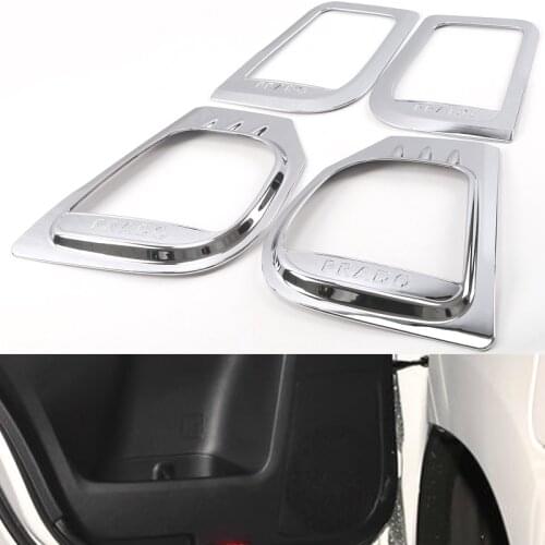 ABS Chrome Door speaker Trim Cover For Toyota Land Cruiser 150 Prado LC150 FJ150 2011 2014 2017 2019 Decoration