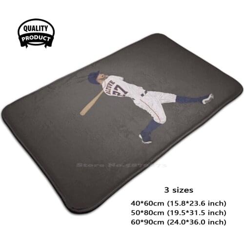 Jose Altuve Door Mat Foot Pad Home Rug Jose Altuve Texas Orbit Major Baseball Minute Maid Park Ballpark Train Hitter Slugger