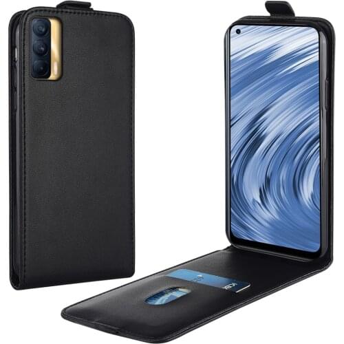 Flip Up and Down Leather Case for Realme V15 5G RMX2202 RMX2020 RMX2021 Vertical Cover for Realme V15 v15 5g Case Phone Bag