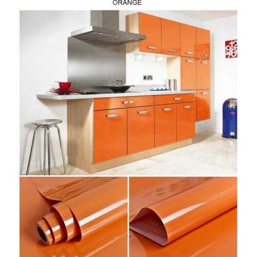 Kitchen Cabinet Stickers Waterproof And Oil-Proof Self-Adhesive Paint Moisture-Proof Thickening Change Color Desktop Wardrobe Fu