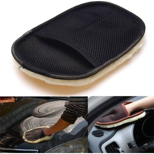 Hot New High Quality Car Cleaning Wash Glove Durable Convenient Mitt Truck Motorcycle Soft Washer Brush Care Clean Tool#257467