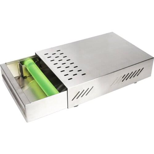 Professional Stainless Steel Coffee Espresso Grounds Residue Knock Box Drawer Style for Barista Coffee Bar Grounds Container