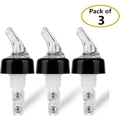 3pcs 30ml Automatic Measured Bottle Pourer Quick Shot Spirit Drinks Wine Cocktail Dispenser Barware Wine Pourer