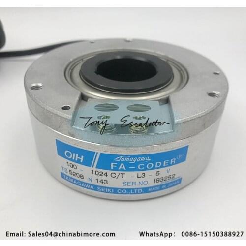 1pcs Elevator rotary encoder TS5208N143 OIH100-1024CT-L3-5V for schindler blt thyssen tamagawa parts