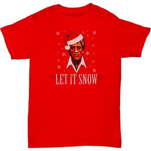 SCARFACE CHRISTMAS T SHIRT LET IT SNOW Al Pacino Tony Montana Classic Unique Tee Tshirt