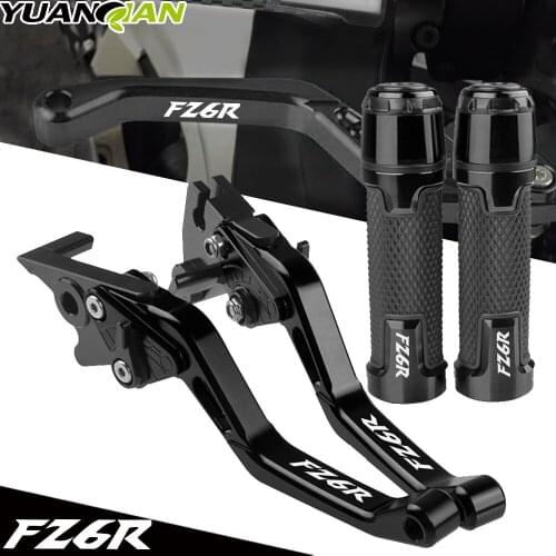 For YAMAHA FZ6R FZ6 R 2009-2017 2010 2011 2012 2013 2014 Brake Clutch Levers Motorcycle Grips Handle Grips Brake Clutch Levers