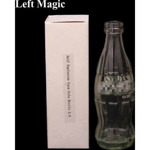 Self Explosion Bottle 2.0 Edition Magic Tricks Glass Stage Street Close Up Magic Illusions Commedy Props Accessories Commedy