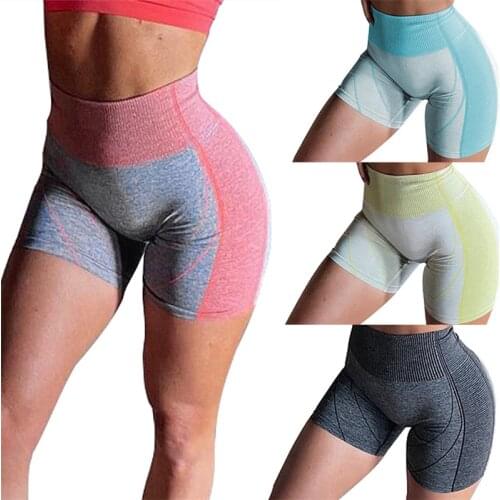 Sexy Gym Shorts For Women High Waist Short Pants Seamless Elastic Shorts Quick Dry Yoga Shorts Workout Running Short Leggings