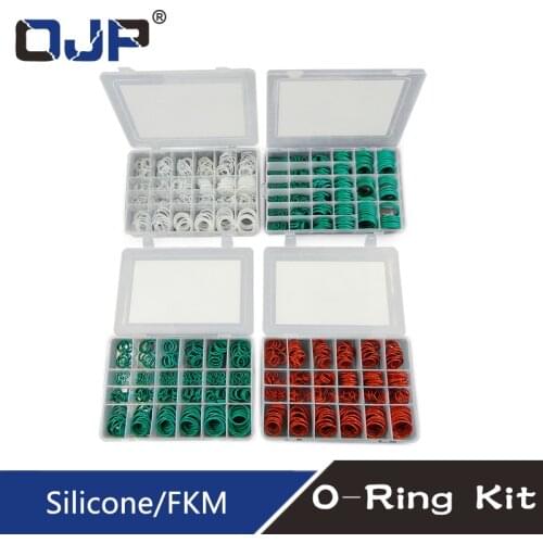 Silicone/Rubbe Ring Green FKM O Ring 30Size O ring Seal Rubber Sealing O-ring Washer Gasket O-Ring Set Assortment Kit Box