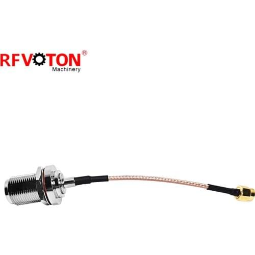 Free shipping Jumper Cable 5ft long rf Coaxial Connector SMA Male plug to N female bulkhead waterproof with RG142 Cable Assembly
