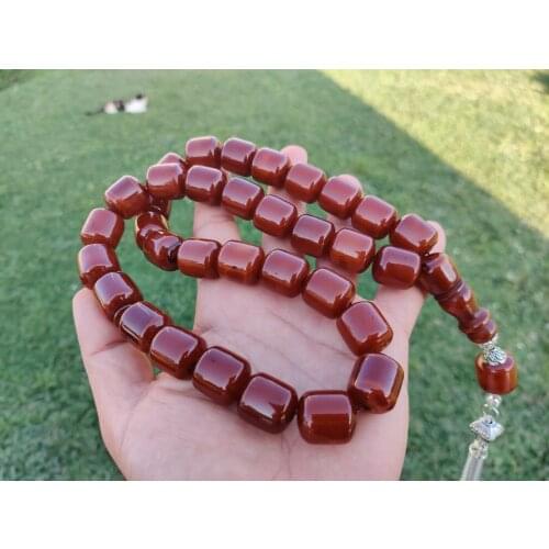 Tasbih Ottoman Faturan German Cherry Amber Sandalous Misbaha Rosary Free Shipping FedEX