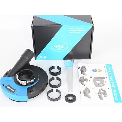 125MM 5 Inch Angle Grinder Dust Shroud Cover Tools For Concrete Marble Granite Engineered Stone Grinding Dust Collection