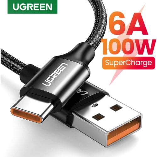 UGREEN 5A USB Type C Cable Supercharge Quick Charge 3.0 Fast USB C Charging Data Cable Type-C USB Wire For Huawei P30 Pro P20