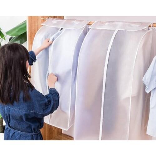 PEVA thickening three-dimensional dust cover clothing finishing bag coat hanging bag dust bag clothing cover