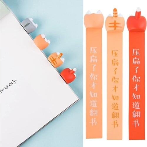 Fashion Novelty Cat Cartoon Bookmarks 1PC Dog Fox Book Reading Item Children Hamster Gift for Kids Lovely Stationery Popular