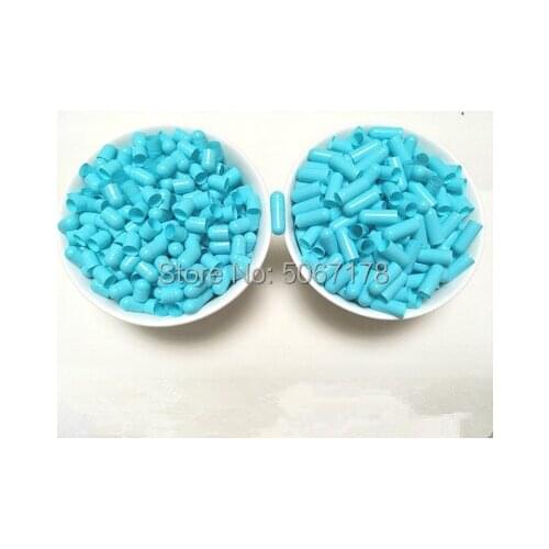 0# 1000pcs Blue Colored Capsules/Gelatin Empty Capsules sizes 0,Seperated Capsules Shell Free Shipping