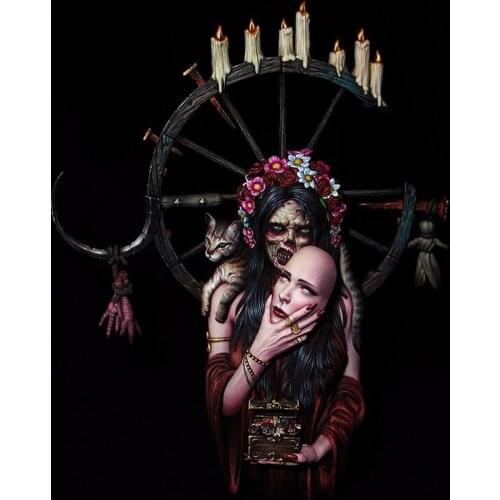 1/10 Scale Unpainted Resin bust the black mother GK figure